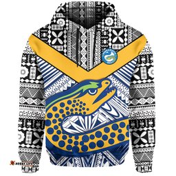 eels rugby hoodie polynesian tapa pattern premiers