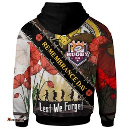 sea eagles rugby hoodie custom remembrance day lest we forget hoodie