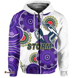 custom personalised storm rugby aboriginal vibe hoodie white