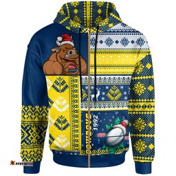 cowboys rugby hoodie custom christmas snowflakes cowboys mascot hoodie