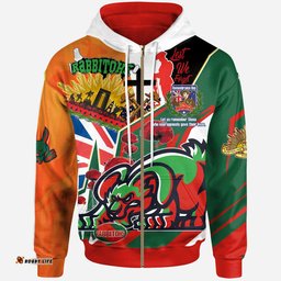 rabbitohs rugby hoodie custom remembrance rabbitohs anzac quote with poppy and rosemary hoodie