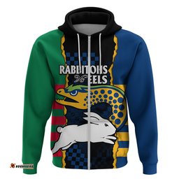 nrl combine rabbitohs and eels hoodie