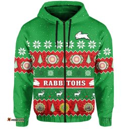 rabbitohs christmas hoodie souths aboriginal art merry xmas