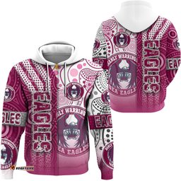 vibe hoodie clothing manly warringah sea eagles sporty style zip hoodie