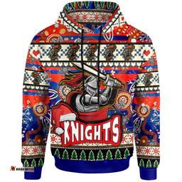 knights rugby christmas hoodie custom xmas knights christmas balls snowflake with aboriginal patterns hoodie