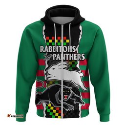 nrl combine rabbitohs and panthers hoodie