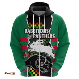 nrl combine rabbitohs and panthers hoodie
