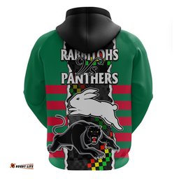 nrl combine rabbitohs and panthers hoodie