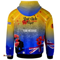 cowboys rugby hoodie custom cowboys remembrance day lest we forget poppies hoodie