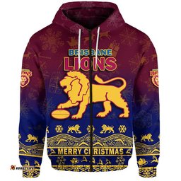 brisbane unique lions winter season zip up and pullover hoodie lions merry christmas