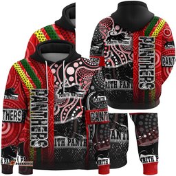 vibe hoodie clothing penrith panthers sporty style zip hoodie