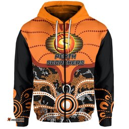 custom personalised and number perth scorchers hoodie cricket dot aboriginal