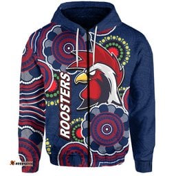 custom personalised rooster rugby aboriginal vibe hoodie