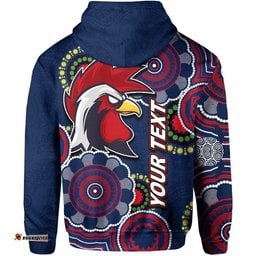 custom personalised rooster rugby aboriginal vibe hoodie