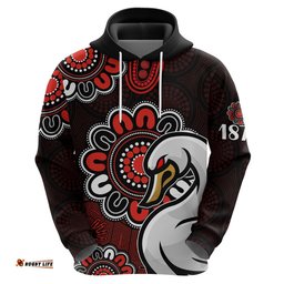 afl sydney swans 1874 aboriginal hoodie
