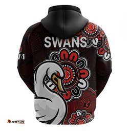 afl sydney swans 1874 aboriginal hoodie