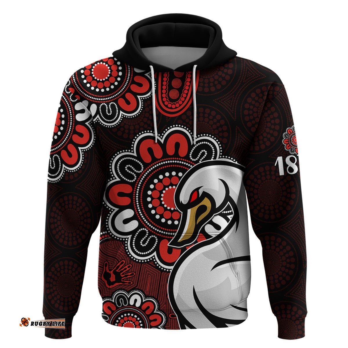 afl sydney swans 1874 aboriginal hoodie