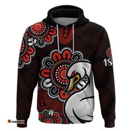 afl sydney swans 1874 aboriginal hoodie