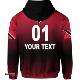 custom personalised trinidad and tobago cricket red force zip up and pullover hoodie original style