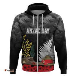 anzac day hoodie camo style slouch hats mix silver fern golden wattle