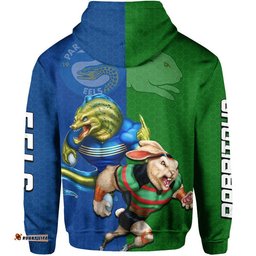 eels and rabbitohs rugby hoodie