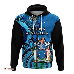 victoria state hoodie australian indigenous art
