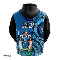 victoria state hoodie australian indigenous art