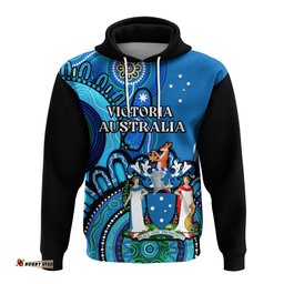 victoria state hoodie australian indigenous art