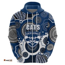 custom personalised and number cats afl hoodie aboriginal patterns