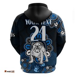 custom personalised nrl canterbury bankstown bulldogs rugby berries 1935 aboriginal no2 hoodie