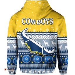 cowboys aboriginal hoodie christmas north queensland