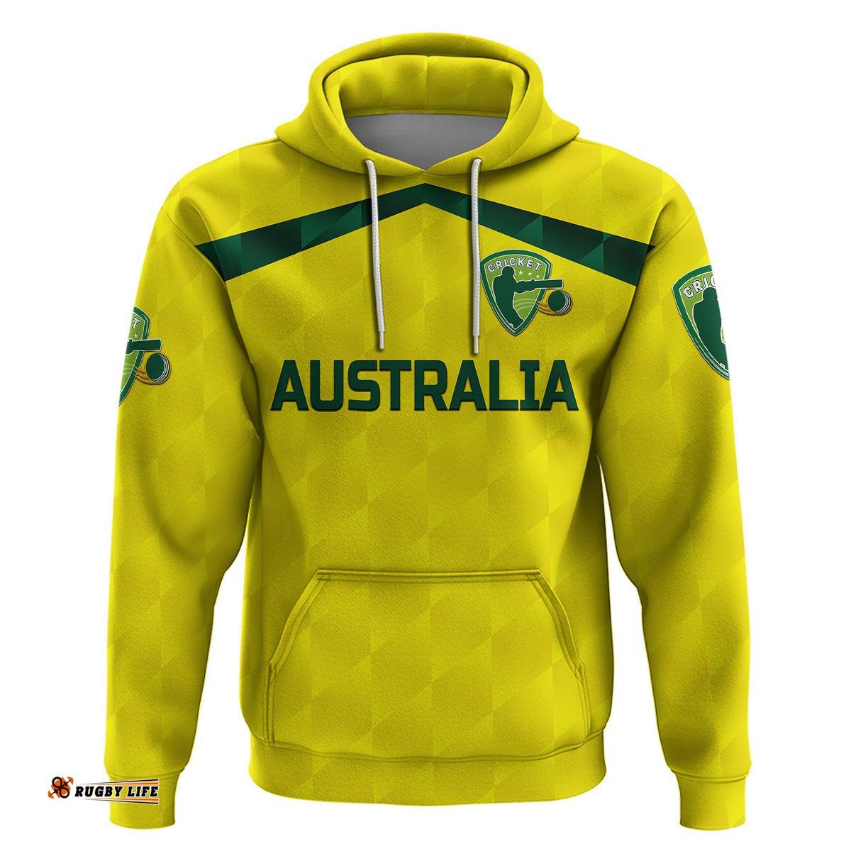 custom personalised australia cricket hoodie aussie unique yellow