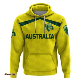 custom personalised australia cricket hoodie aussie unique yellow