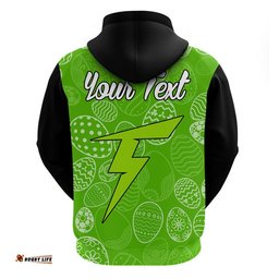 custom personalised sydney thunder cricket happy easter day zip up and pullover hoodie simple style
