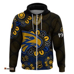 afl west coast eagles 1986 aboriginal hoodie