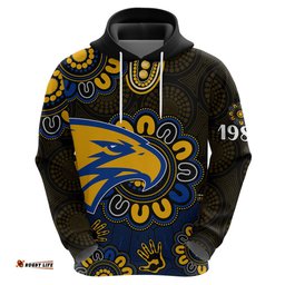 afl west coast eagles 1986 aboriginal hoodie
