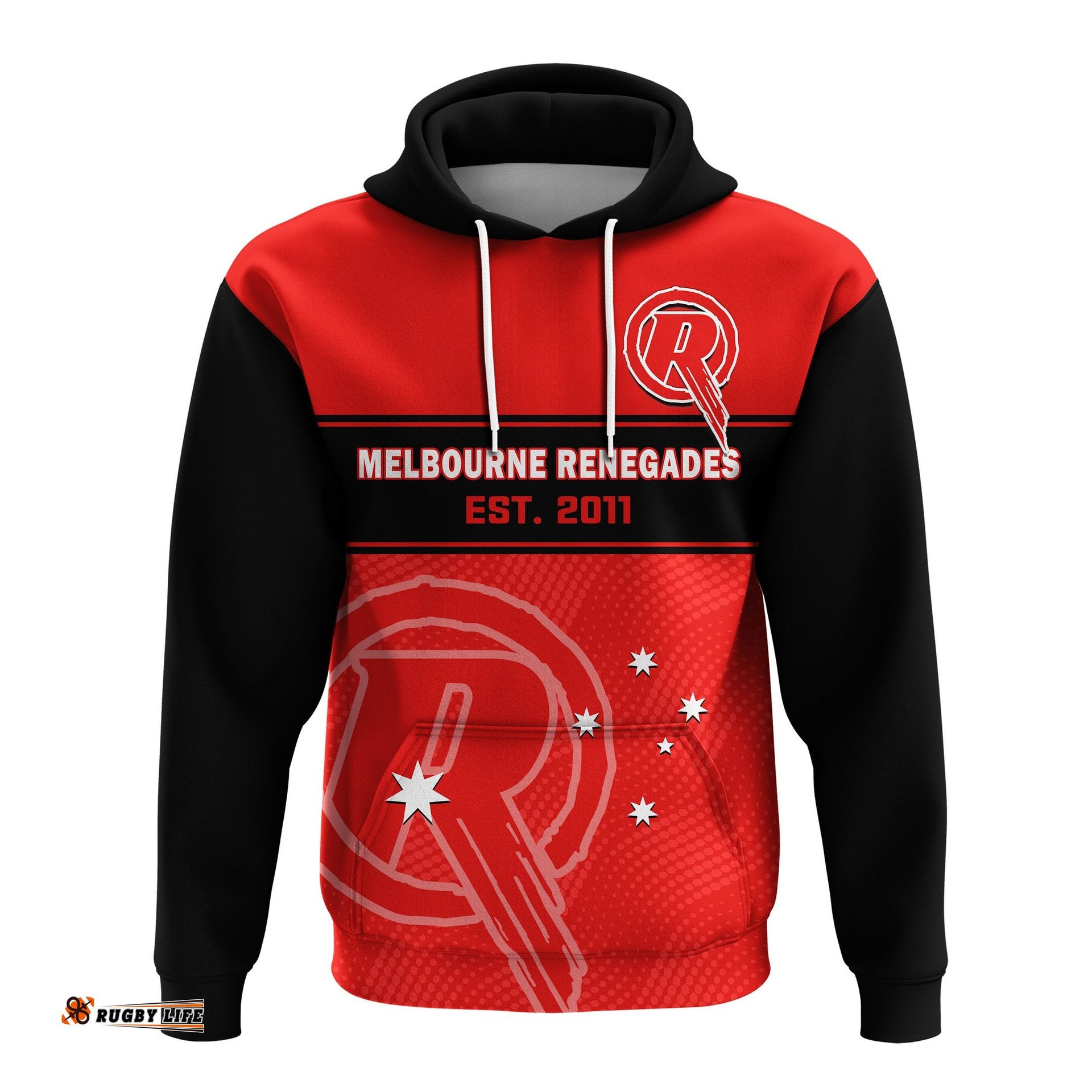 custom text and number melbourne renegades cricket hoodie est 2011 sporty