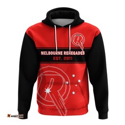 custom text and number melbourne renegades cricket hoodie est 2011 sporty