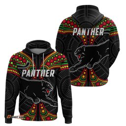 panthers liquorice allsorts rugby aboriginal hoodie