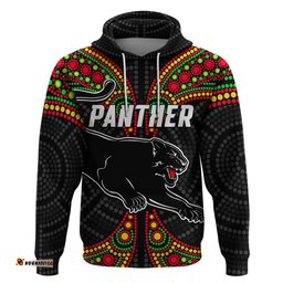 panthers liquorice allsorts rugby aboriginal hoodie