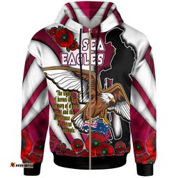 sea eagle rugby hoodie custom sea eagle remembrance day quotes and poppies hoodie
