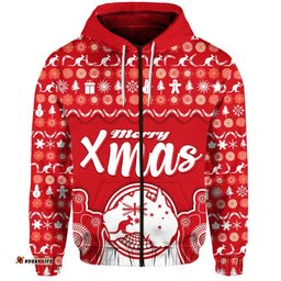 custom personalised australia christmas vibe with symbol aboriginal dot painting style zip up and pullover hoodie