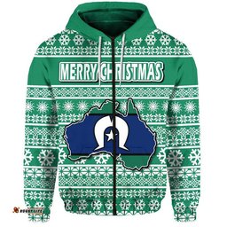 custom personalised australian torres strait christmas vibe with aboriginal dot painting style zip up and pullover hoodie