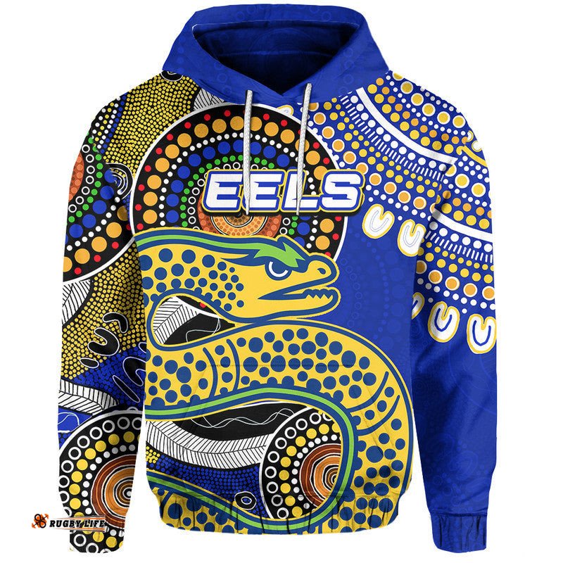 custom personalised eels nrl aboriginal hoodie