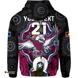custom personalised sea eagles rugby naidoc week zip up and pullover hoodie indigenous