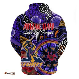 storm rugby anzac zip up and pullover hoodie aboriginal military and poppy flowers