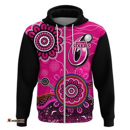 sydney sixers zip up and pullover hoodie cricket indigenous aboriginal