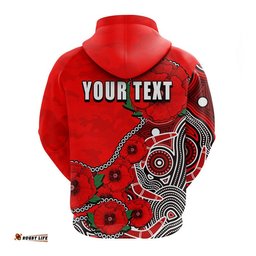 custom personalised anzac day nrl dolphins army mix aboriginal hoodie
