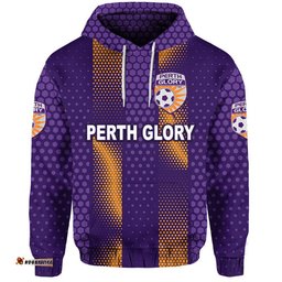 custom personalised perth glory zip up and pullover hoodie soccer club original style purple