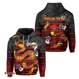 custom personalised naidoc parramatta eels hoodie aboriginal patterns style black